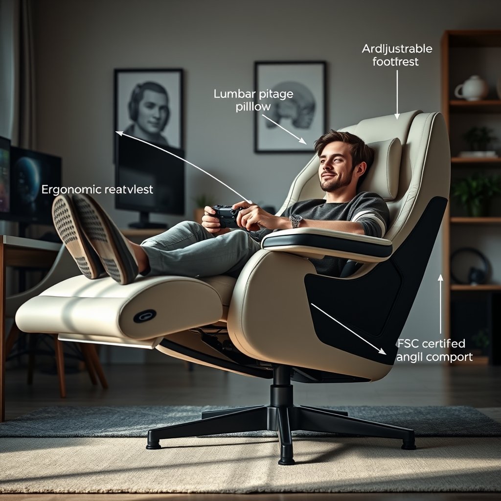 gaming chair in action