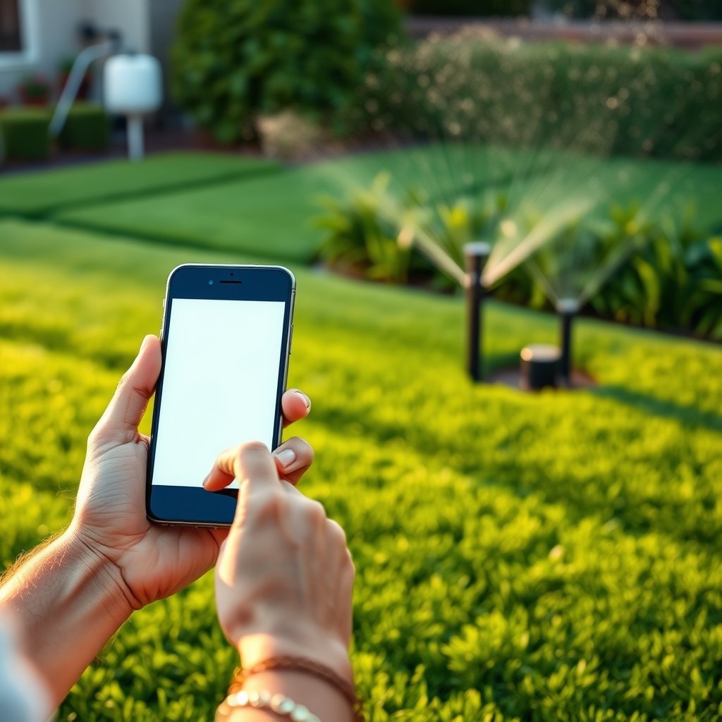 smart sprinkler in action