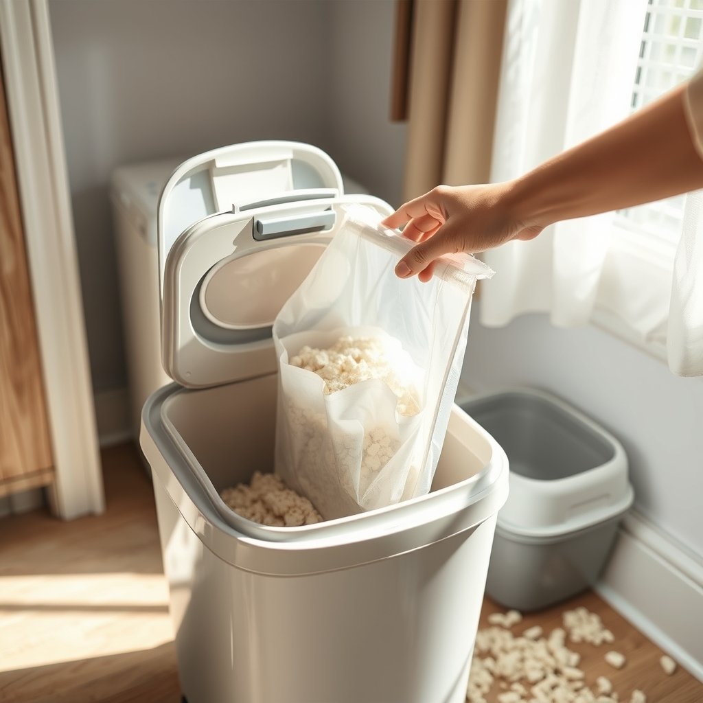 Litter pail in action