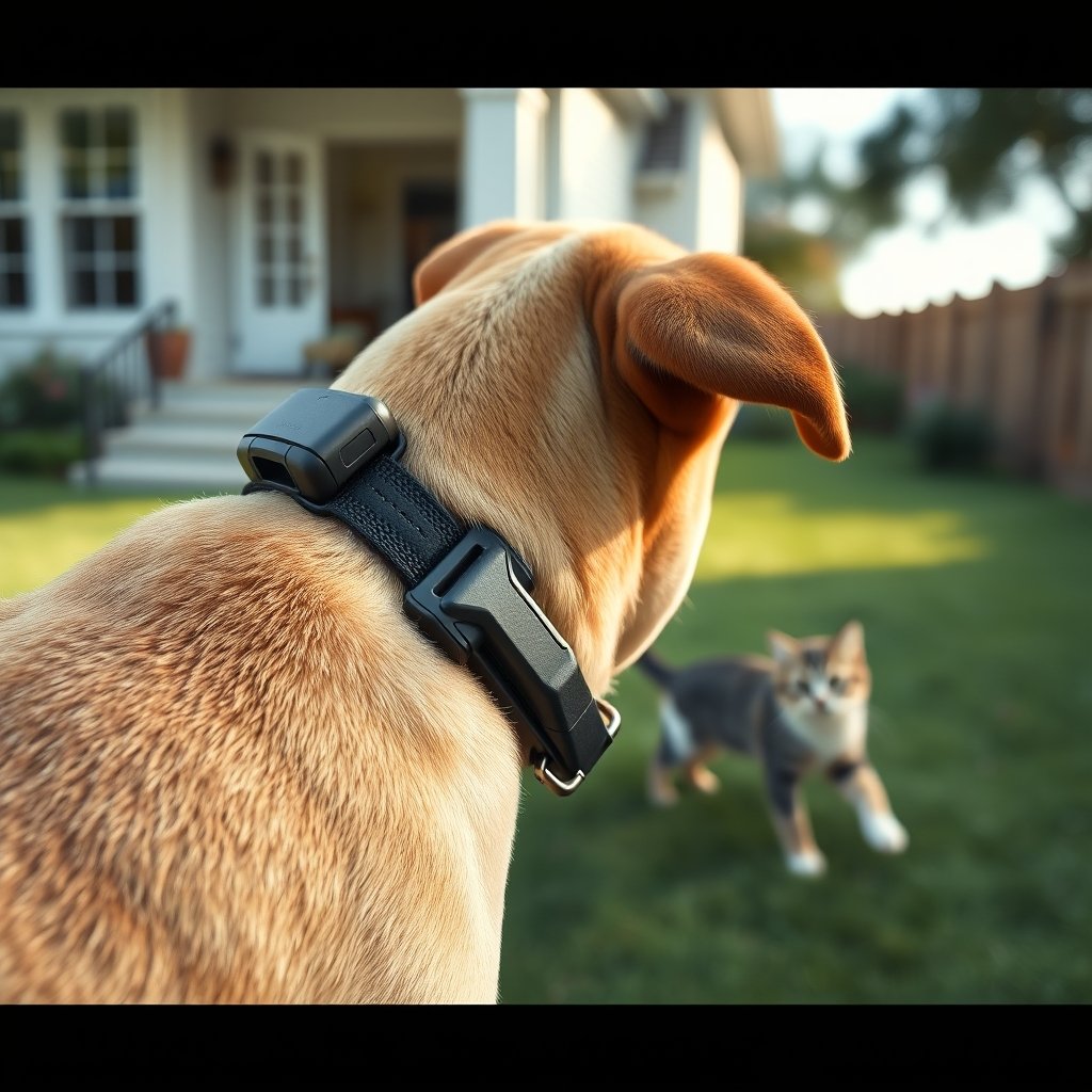 wireless collar in action